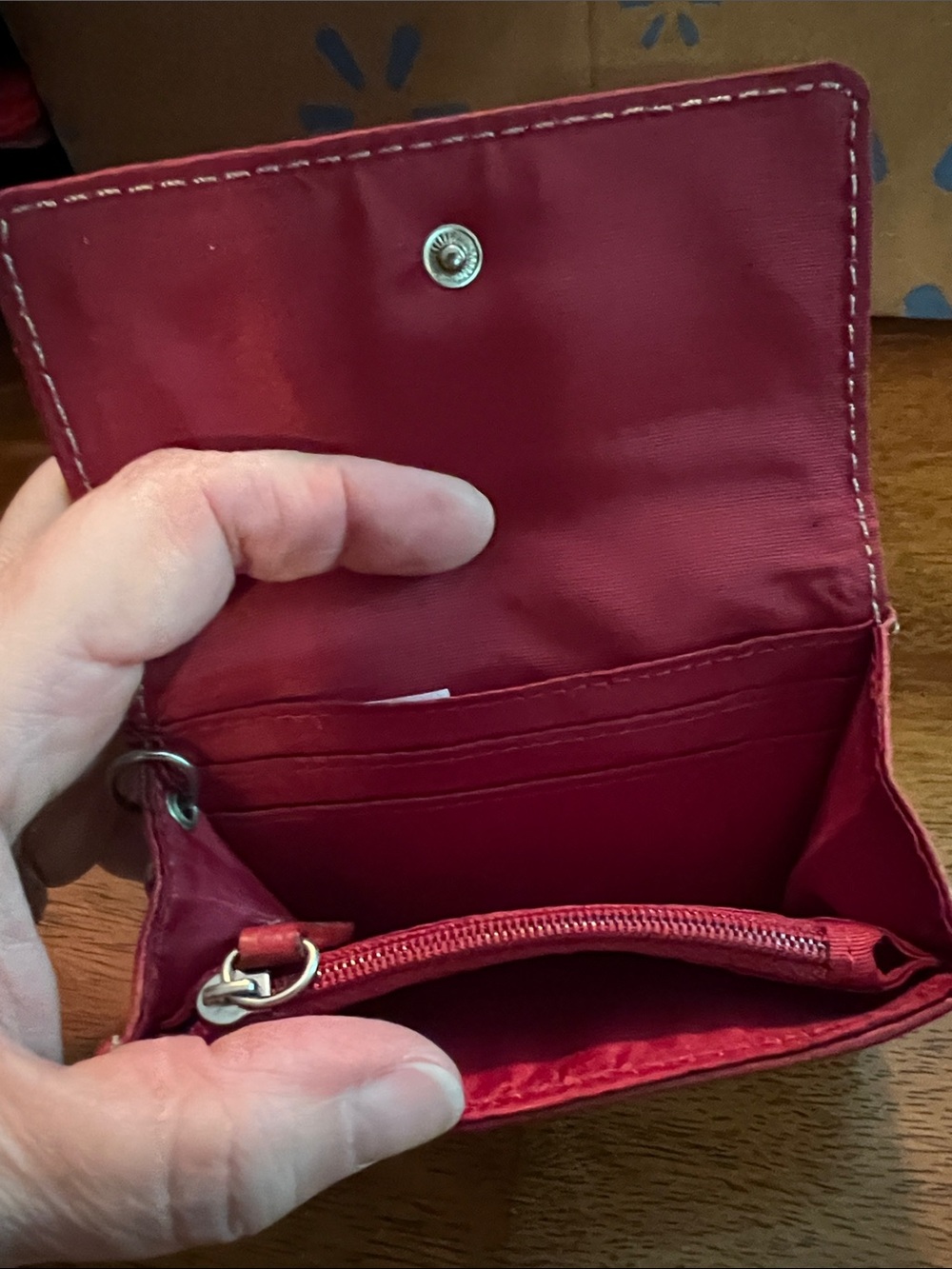 Tignanello Red Leather Key Wallet - Picture 6 of 6